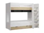 Кровать двухъярусная СкайЛайт СЛ-30К, цвет Блэквуд ячменный/Графит/Белый
